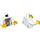 LEGO Female Research Scientist with White Torso Minifig Torso (973 / 76382)