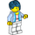 LEGO Female Rider mit Dark Azure Haar Minifigur