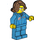 LEGO Female Scientist with Medium Dark Flesh Hair Minifigure