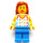 LEGO Vrouwelijk, Shirt met Rainbow Sterren Minifiguur