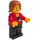 LEGO Female Zug Passenger mit Press Badge Minifigur