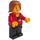 LEGO Weiblich Zug Passagier mit Press Abzeichen Minifigur