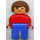 LEGO Female with blue legs and red top Duplo Figure