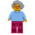 LEGO Mujer con Bright Luz Azul Chaqueta Minifigura