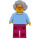 LEGO Female with Bright Light Blue Jacket Minifigure