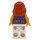 LEGO Female with Dark Purple Dress Bodice with Flowers and Golden Sash Minifigure