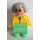 LEGO Femmina con Giallo Blouse e Occhiali Figura Duplo