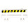 LEGO Recinzione 1 x 8 x 2 con Nero e Giallo danger lines Adesivo (6079)