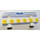 LEGO Fence 1 x 8 x 2 with yellow warning blocks and blue police Sticker (6079)