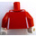 LEGO Ferrari Racing Driver with Red Suit and Black Helmet Minifig Torso (973 / 76382)