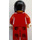 LEGO Ferrari Racing Driver with Red Suit and Black Helmet Minifigure