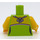 LEGO Ferris Wheel Girl with Lime Shirt Minifig Torso (973 / 76382)