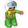 LEGO Figure with Open Helmet Duplo Figure