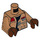LEGO Finn Minifig Torso mit Medium Dark Flesh Arme und Reddish Brown Hände (973 / 76382)