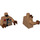 LEGO Finn Minifig Torso mit Medium Dark Flesh Arme und Reddish Brown Hände (973 / 76382)
