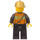 LEGO Fire Chief with Gold Helmet and Safety Vest Minifigure