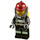 LEGO Firefighter female dark red helmet Minifigure
