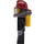 LEGO Firefighter female dark red helmet Minifigure