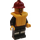 LEGO Brandweerman in Uniform met Bruin Goatee, Life Preserver, en Donkerrood Helm Minifiguur