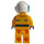 LEGO Firefighter Pilot with Moustache Minifigure