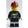 LEGO Brannmann med Mørk rød Hjelm Minifigur