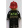 LEGO Brannmann med Mørk rød Hjelm Minifigur