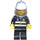 LEGO Bombero con mirrored Gafas Aire Tanques y Blanco Casco Minifigura