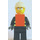 LEGO Brandweerman met Veiligheidsvest Minifiguur zonder sticker