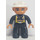 LEGO Firefighter with White Helmet and Flesh Hands Duplo Figure