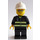 LEGO Firefighter with White Helmet and Uniform Minifigure