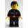 LEGO Bombero con Zipped Traje y Negro Pelo Minifigura