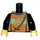 LEGO Pompier&#039;s Torse avec Orange et Jaune Gilet de sécurité (973 / 76382)