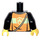 LEGO Fireman&#039;s Torso met Oranje en Geel Safety Vest (973 / 76382)