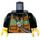 LEGO Fireman&#039;s Torse avec Orange et Jaune Safety Vest (973 / 76382)