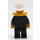 LEGO Pompier avec Noir Uniform et Gilet de sauvetage Minifigurine