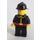 LEGO Brandweerman met Classic Zwart Helm Minifiguur