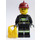 LEGO Bombero con Rojo oscuro Casco y Chaleco salvavidas Minifigura