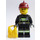 LEGO Fireman avec Dark rouge Casque Figurine