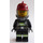 LEGO Strażak z Ciemno czerwony Kask Minifigurka