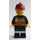 LEGO Brandweerman met Donkerrood Helm Minifiguur