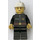 LEGO Fireman with Flame Badge Zipper and White Fire Helmet Minifigure