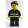 LEGO Fireman with Reflective Stripes and Golden Badge, Tousled Hair Minifigure