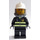 LEGO Fireman with Reflective Stripes, Black Legs, White Fire Helmet, Breathing Neck Gear with Airtanks Minifigure