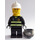 LEGO Fireman with Reflective Stripes, Black Legs, White Fire Helmet, Breathing Neck Gear with Airtanks Minifigure