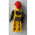 LEGO Fireman with White Moustache and 01 on Helmet Minifigure