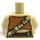 LEGO First Order Transporter Female Resistance Soldier Minifig Torso with Tan Arms and light Flesh (973 / 76382)