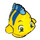 LEGO Fish with Blue (Flounder) with Big Eyes (95355)