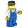 LEGO Fisherman med Blå Overalls Minifigur