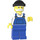 LEGO Fisherman med Blå Overalls Minifigur