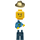 LEGO Fisherman mit Dark Azure Hoodie Minifigur